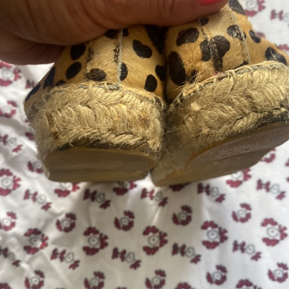 Soludos Original Leopard Espadrille Flat Shoes Size 9 - Picture 4 of 10